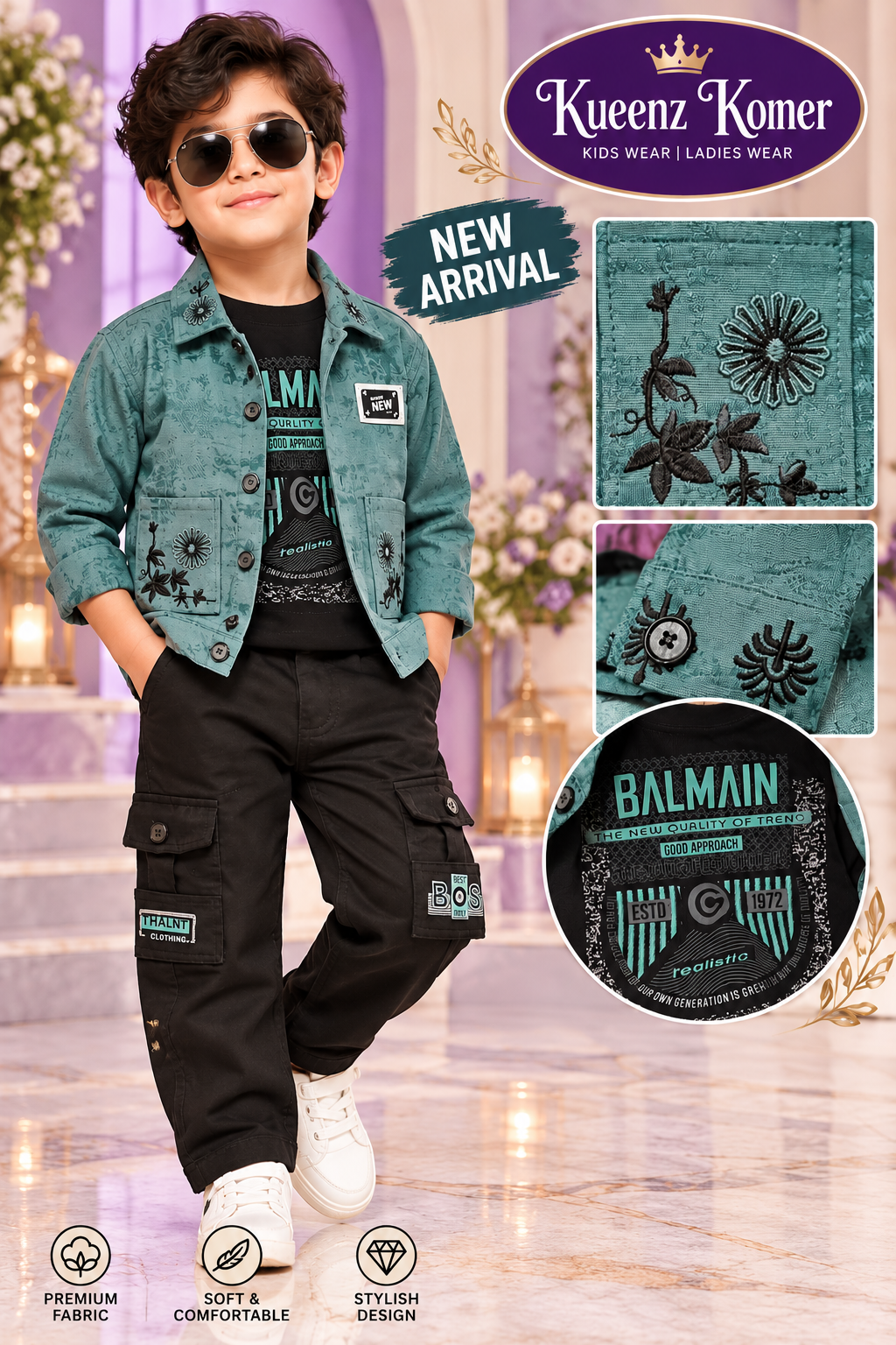 ✨ NEW ARRIVAL – 💎 Stylish Boys’ Wear Set