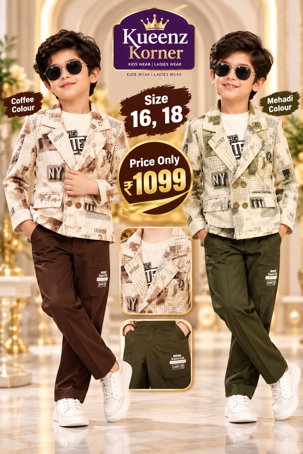 ✨ STYLISH BOYS BLAZER SET ✨ Thumbnail