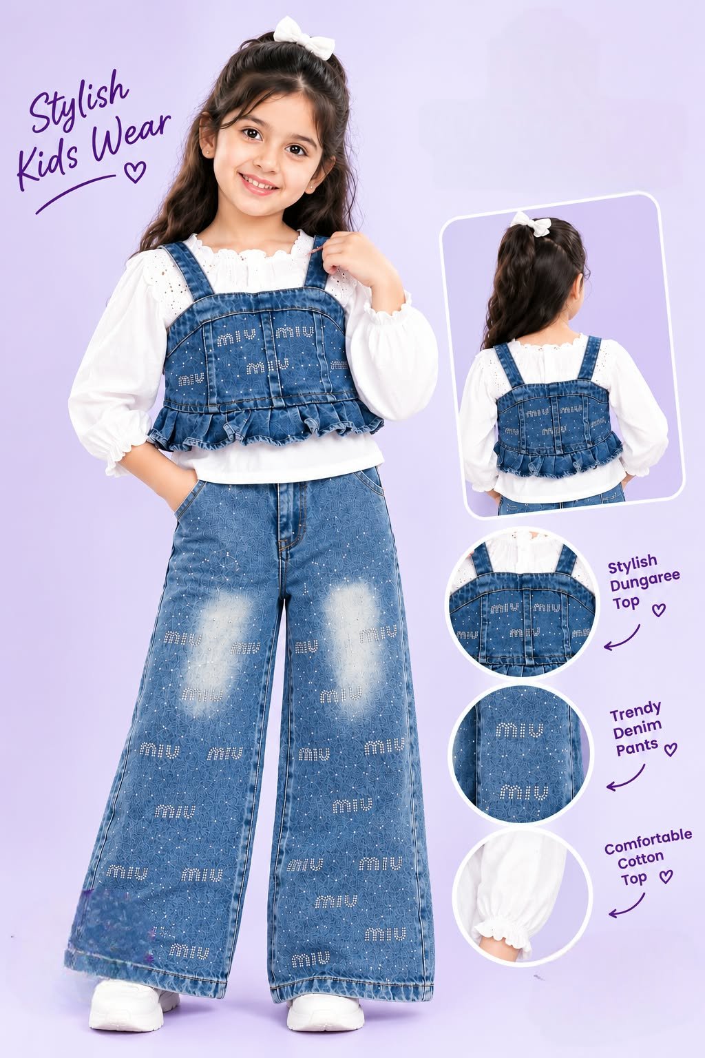 ✨ Stylish Kids Denim Co-Ord Set ✨