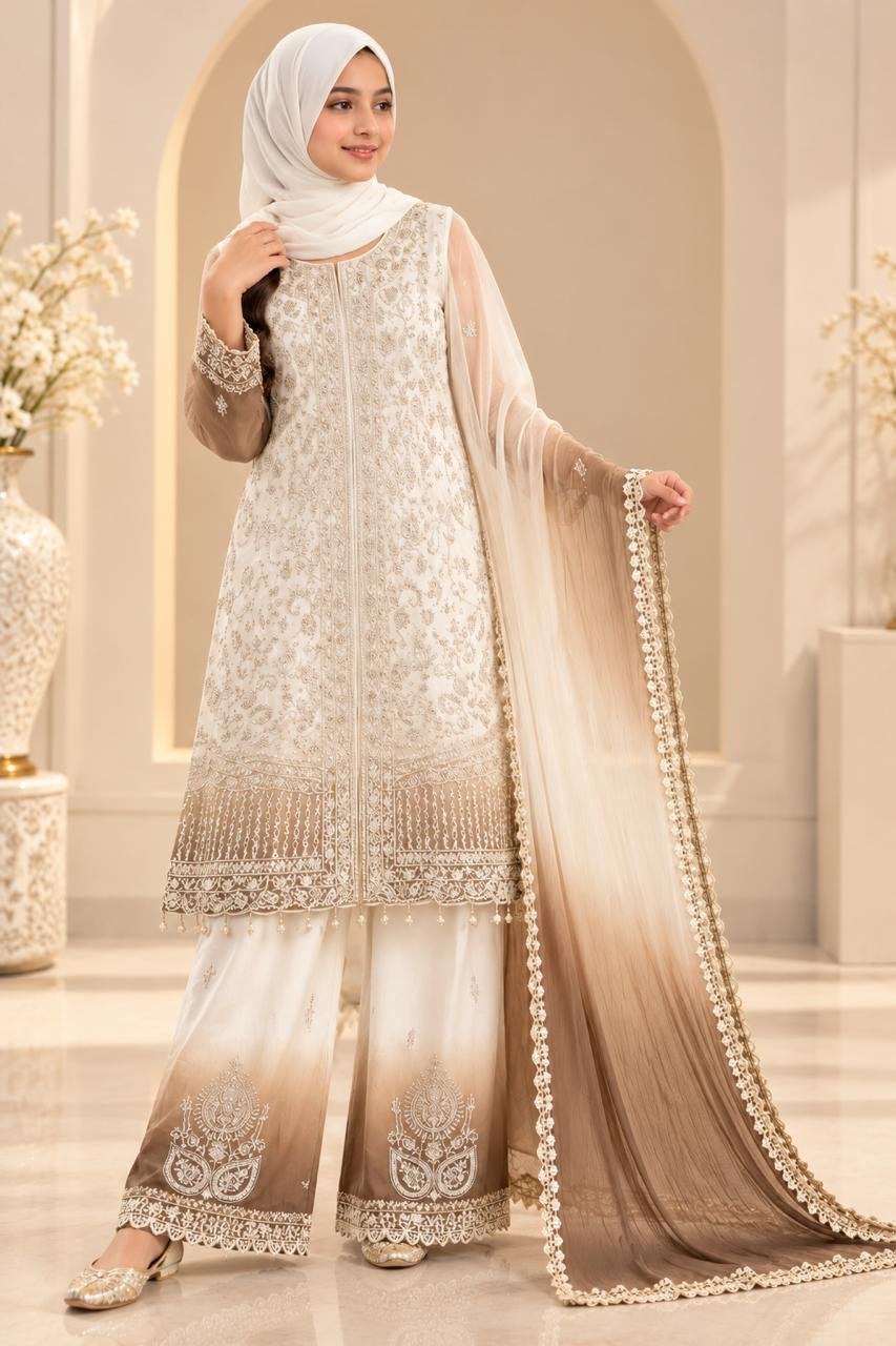 ✨ LUXURY EMBROIDERED PLAZZO SUIT SET ✨ Thumbnail