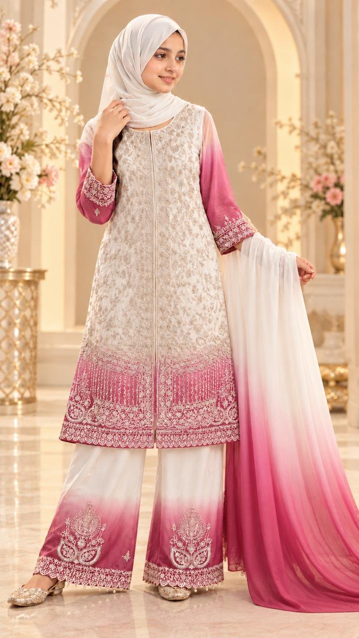 ✨ LUXURY EMBROIDERED PLAZZO SUIT SET ✨ Thumbnail